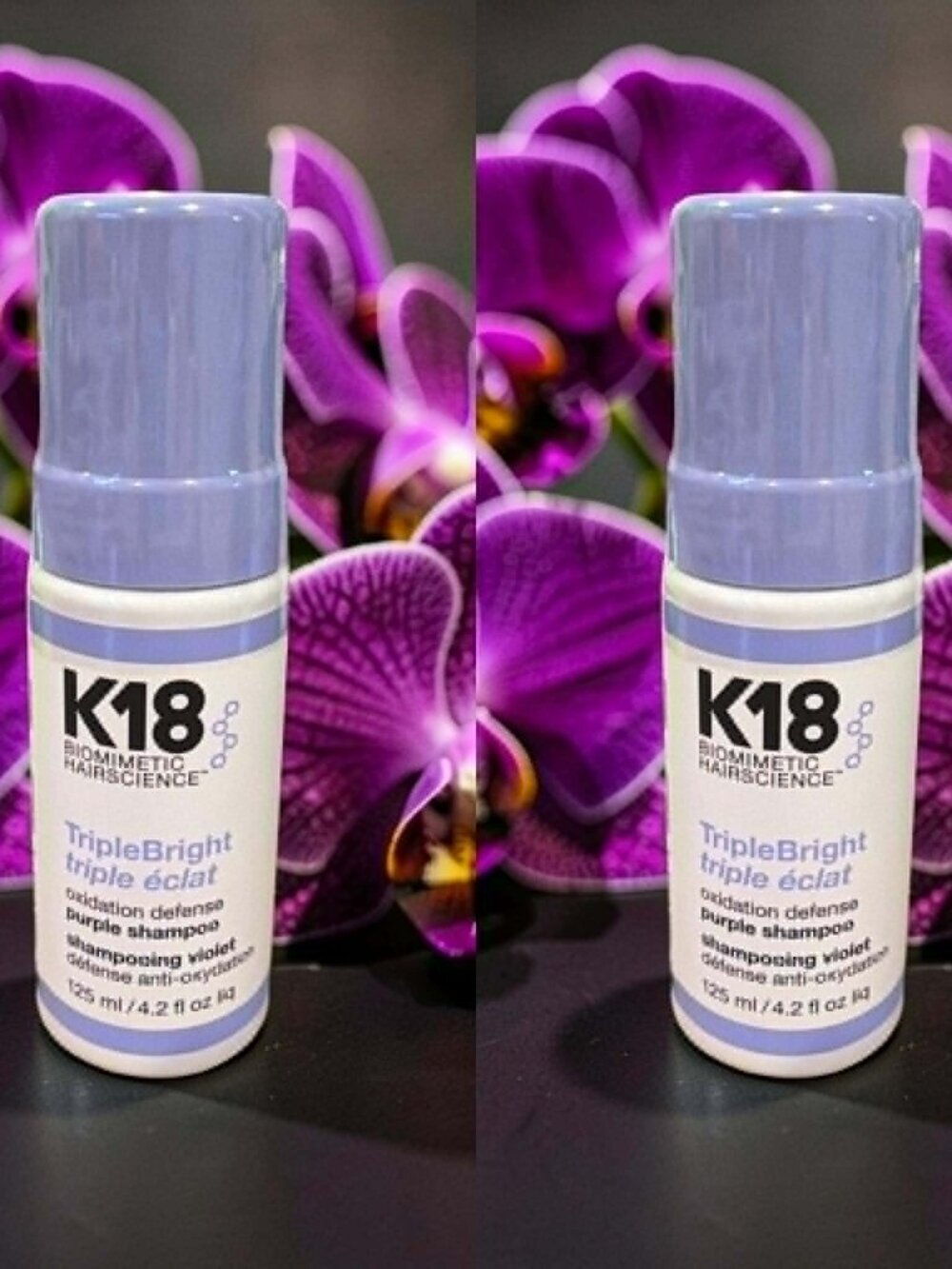 K18 Triple Bright Oxidation Defense Purple Shampoo 4.2 oz_ 2 units
